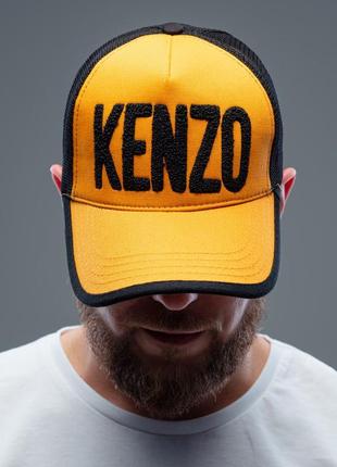 Кепка мужская kenzo черная, желтая