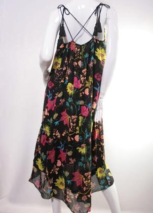 Красивое летнее платье, сарафан меди h&amp;m conscious в цветочный принт.6 фото