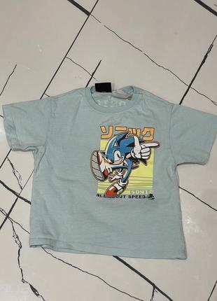 Футболка zara sonic 2/3г. 98см.