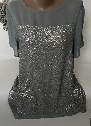 Шикарна футболка, блуза паєтки