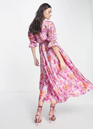 Платье макси в цветочный принт asos4 фото