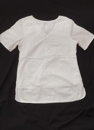 Белая футболка блузки бохо