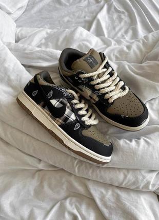 Кроссовки женские nike sb dunk travis scott premium