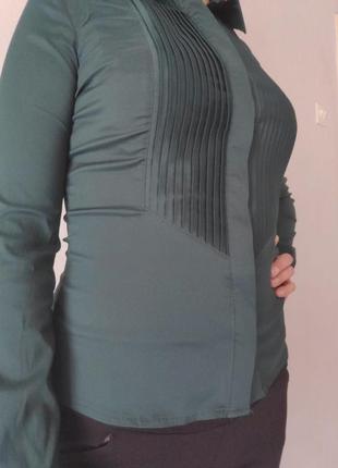 Блуза малахитового цвета2 фото