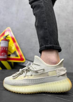 Женские кроссовки сетка летние yeezy boost 350 lemon3 фото