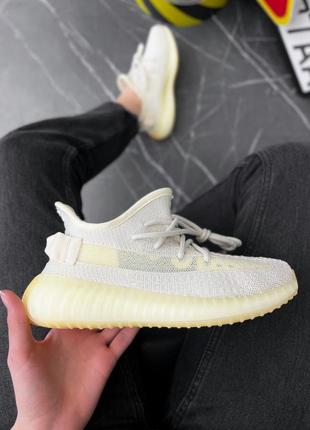 Жіночі кросівки сітка літні yeezy boost 350 lemon