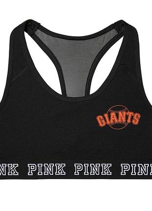 Классный спортивный топ с красивой спинкой pink victoria's secret оригинал