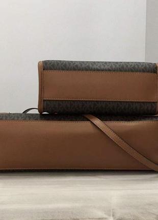 Женская сумка michael kors tote big brown4 фото