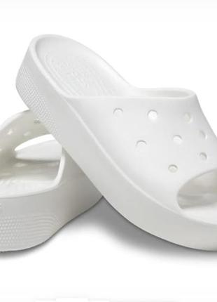 Женские шлепанцы crocs classic platform slide, 100% оригинал2 фото