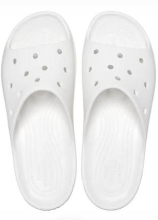 Женские шлепанцы crocs classic platform slide, 100% оригинал4 фото