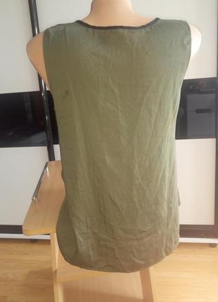 Элегантная блуза топ,майка,цвет хаки esmara германия.4 фото