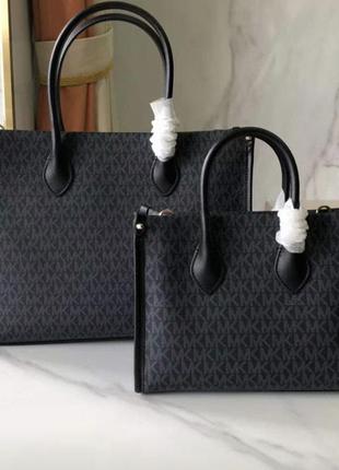 Женская сумка michael kors tote big grey3 фото