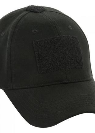 Бейсболка тактическая кепка с липучкой (черный) + подарок мультитул плоскогубцы 10в12 фото