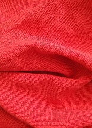 Стильная красная юбка вязаная крючком плотное полотно.hand made5 фото