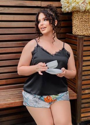 Піжамка plus size 🖤