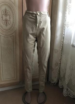 Брюки denim co skinny стрейч,штаны зауженные, джинсы скинны,брюки зауженныетон