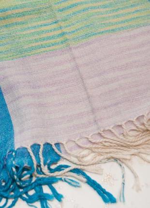 Натуральный вискозный бирюзовый шарфик