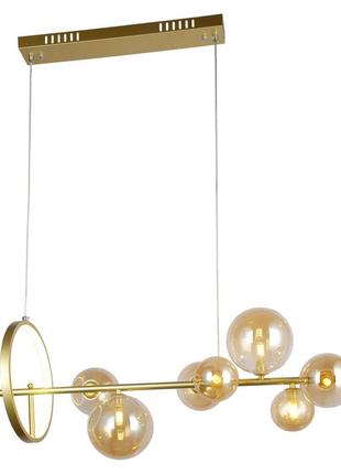 Люстра молекула світлодіодна в стилі лофт levistella 918lp267-7 gd+br