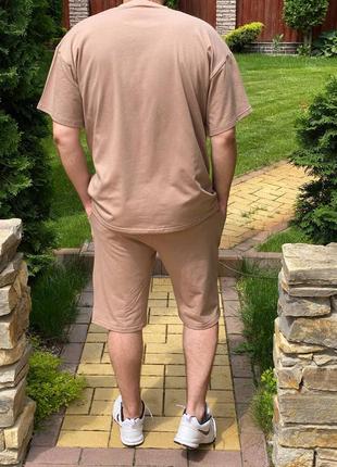 Чоловічий костюм на літо. літній комплект футболка та шорти3 фото