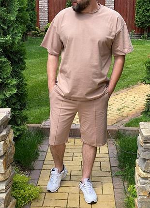 Чоловічий костюм на літо. літній комплект футболка та шорти2 фото