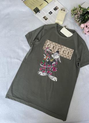 Футболка в стиле gucci с зайчиком🐰