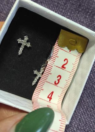 Серьги сережки хрести крести серьгі4 фото
