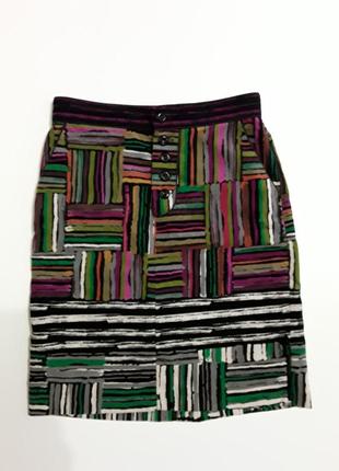 Фирменная велюровая юбка