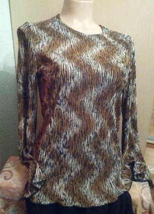 Блуза из жатой ткани,48-52разм