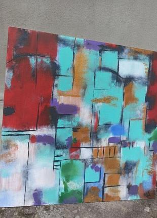 Інтер'єрна картина абстракція - "смарагд" - акція!!! 3