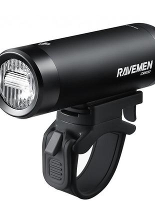 Фара велосипедна ravemen cr600 usb 600 lm з кнопкою