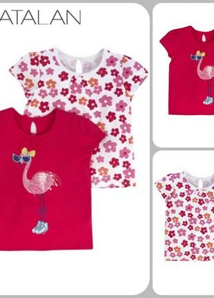 Новые английские футболки matalan фламинго р.9-12, 12-18, 18-242 фото
