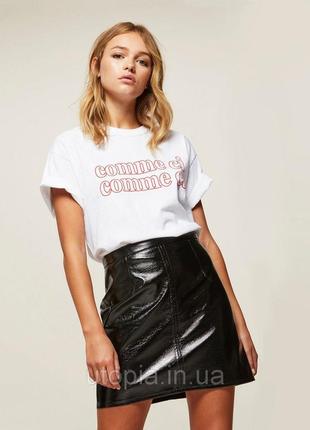 Юбка кожзам