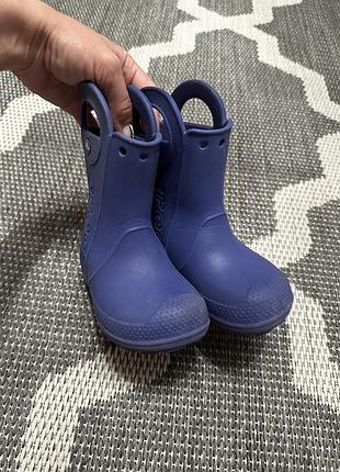 Резиновые сапожки crocs 5