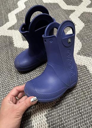 Резиновые сапожки crocs 6