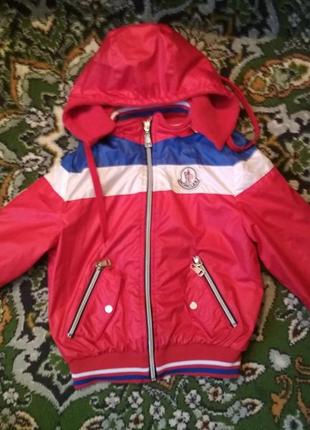 Курточка куртка ветровка демисезонная, монклер, 4-6 лет, 116 рр1 фото