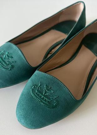 Балетки зелені, 24,5 см