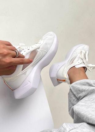 Кроссовки nike vista white летние дышащие кроссовки на футуристической подошве белые7 фото