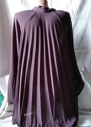 Блуза подовжена розкльошена батал