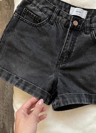 Черные серые джинсовые шорты8 фото