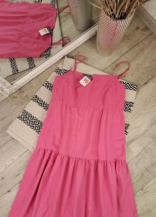 Брендовое нежное платье сарафан розового цвета primark💕3 фото