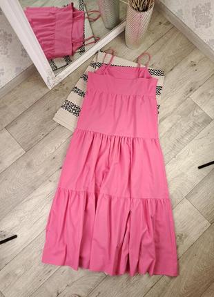 Брендовое нежное платье сарафан розового цвета primark💕6 фото