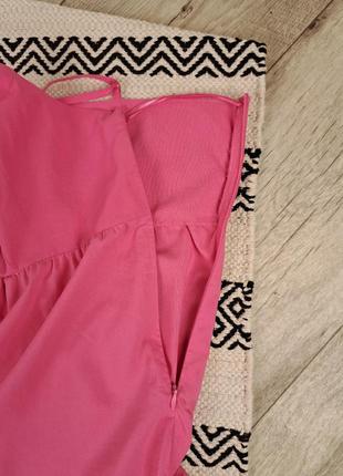 Брендовое нежное платье сарафан розового цвета primark💕5 фото