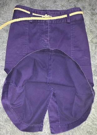 Брендовая фиолетовая юбка  stile benetton размер 44/507 фото