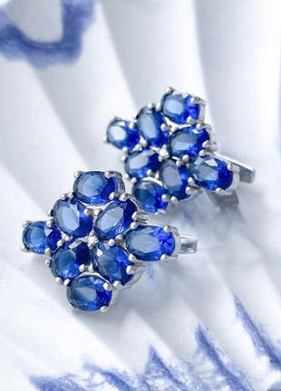 Срібні сережки з фіанітом 173cz-3110