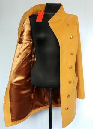 Суперцена. стильное пальто, турецкий кашемир. новое, р. s6 фото