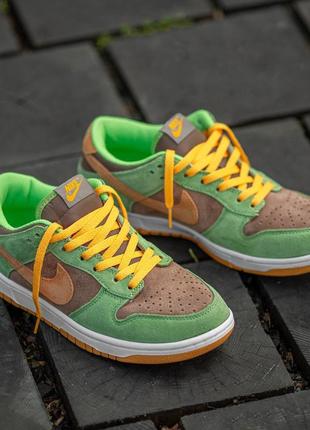 Мужские кроссовки nike sb dunk brown green 40-41-42-43-44-45