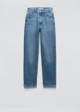 Джинсы zara новые m (модель mom-fit z1975)5 фото