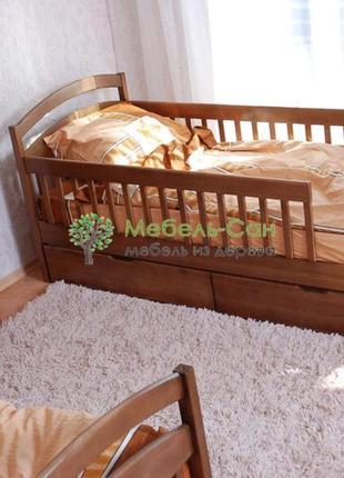 Односпальне дитяче ліжко карина люкс знімні бортики2 фото