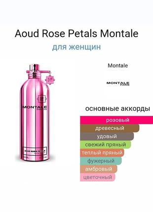 Montale aoud roses petals edp 100 ml tester5 фото