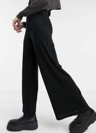 Жіночі чорні брюки в рубчик висока посадка jennyfer l великомір